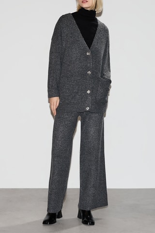 Cardigan - Grigio melange