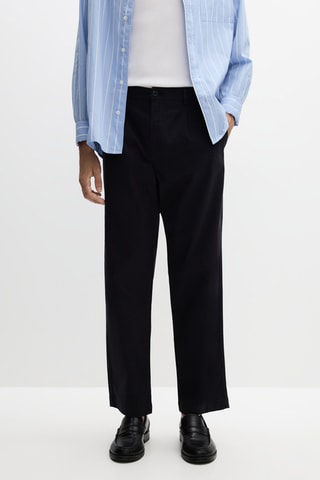 Pantaloni chino relaxed - Navy