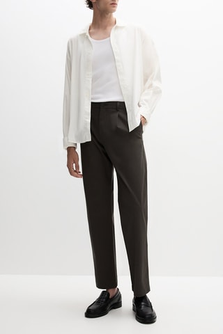 Pantaloni chino relaxed - Nero