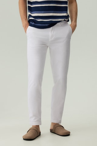Pantaloni chino skinny - Bianco