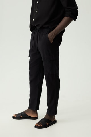Pantaloni cargo - Nero