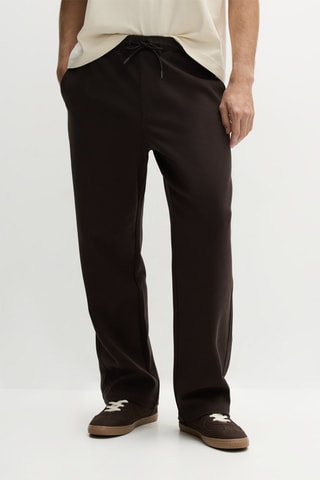 Pantalon wide legs - Marron