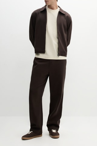 Pantalon wide legs - Marron