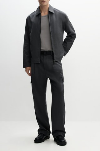 Pantalon cargo - Gris foncé