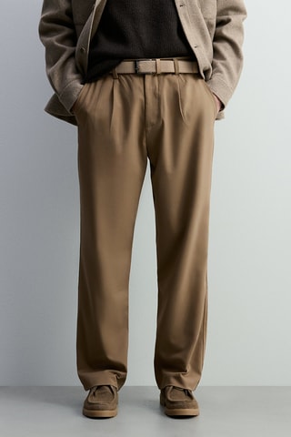 Pantalon relaxed - Beige