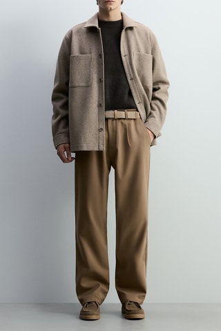Pantalon relaxed - Beige