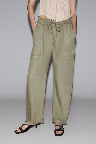 Pantaloni cargo - Kaki