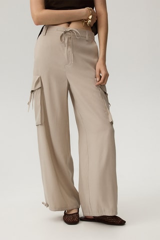 Pantaloni cargo - Beige