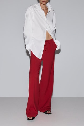 Pantaloni straight - Rosso