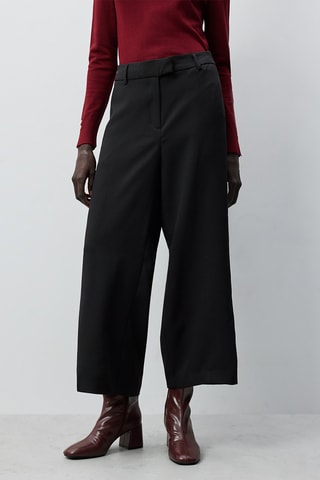 Pantaloni a vita alta - Nero