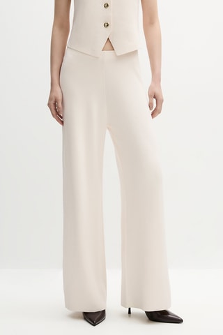 Pantaloni straight - Ecrù