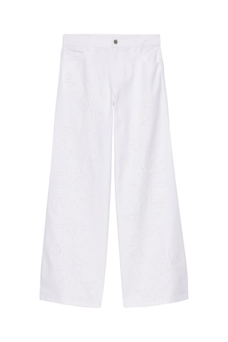 Pantaloni wide legs - Bianco