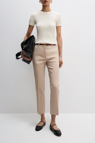 Pantaloni chino 7/8 - Beige