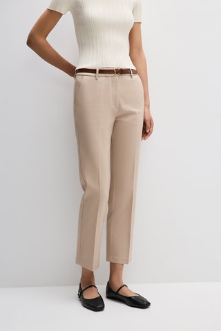 Pantaloni chino 7/8 - Beige