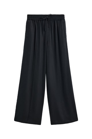 Pantaloni wide legs - Nero