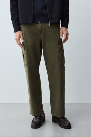Jeans cargo - Verde