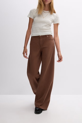 Jeans wide legs - Marrone