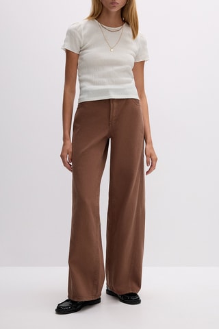 Jeans wide legs - Marrone