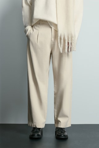 Jeans relaxed - Beige