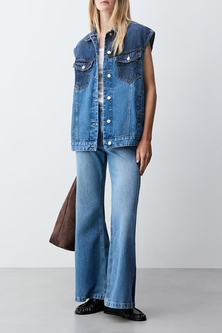 Giacca senza maniche in jeans - Blu