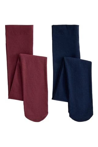 2 collant - 50 denari - Rosso e navy