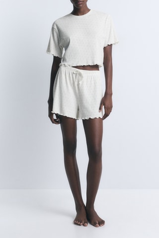 Shorts pigiama - Bianco