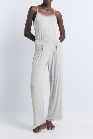Pantaloni pigiama - Grigio chiaro melange