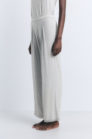 Pantaloni pigiama - Grigio chiaro melange