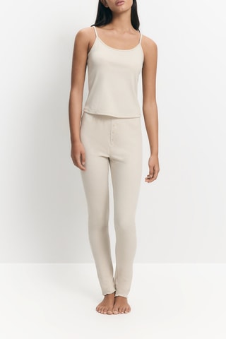 Leggings pigiama - Ecrù