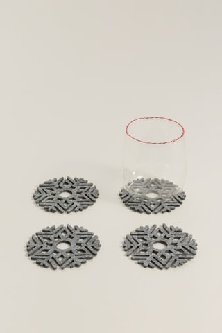 4 sous-verres - Anthracite