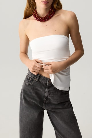 Top bustier - Bianco
