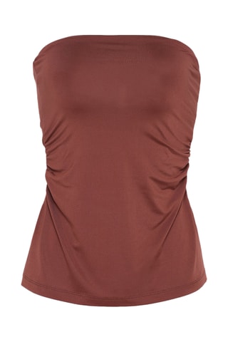 Top bustier - Marrone