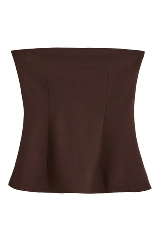 Top bustier - Marrone scuro