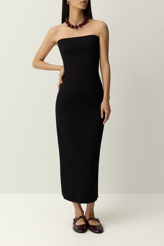 Top bustier - Nero