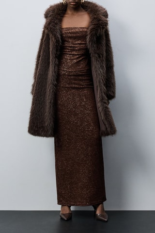 Top bustier - Marrone