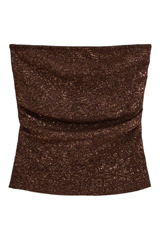 Top bustier - Marrone
