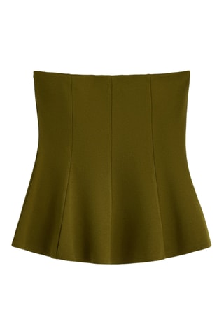 Top bustier - Verde oliva