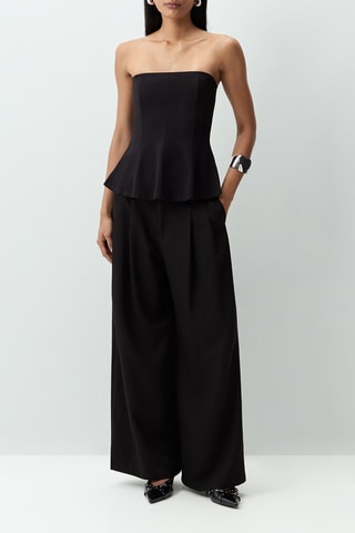 Top bustier - Nero