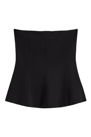 Top bustier - Nero