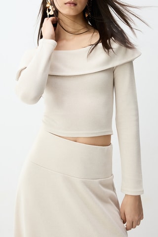 Crop top - Beige