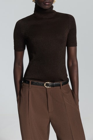 Top - Marrone scuro