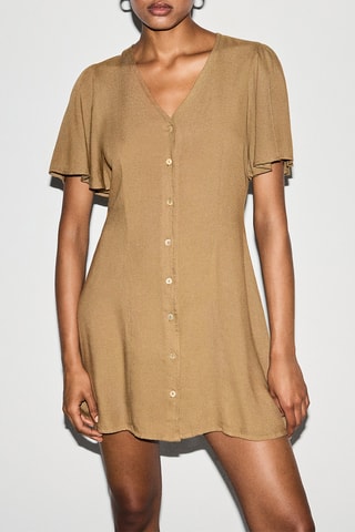 Robe droite - Marron clair