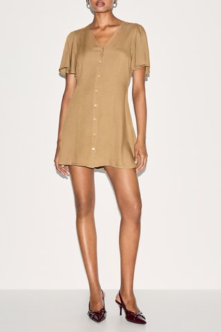 Robe droite - Marron clair
