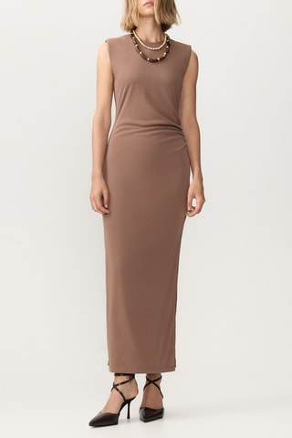 Robe longue - Marron clair