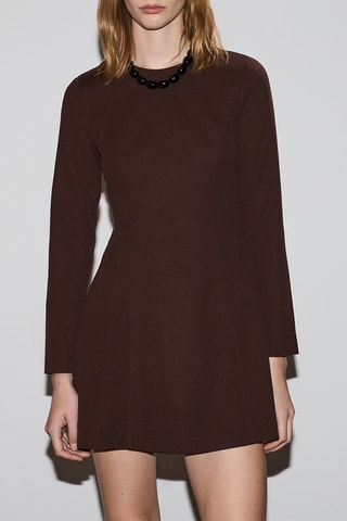 Robe trapèze - Marron foncé