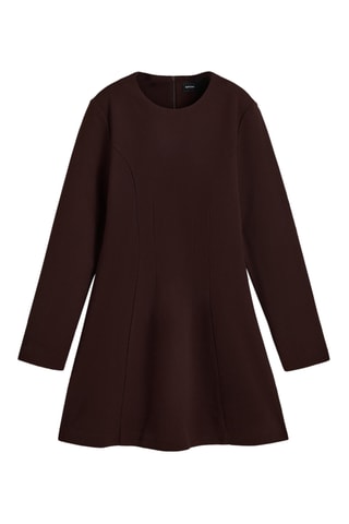 Robe trapèze - Marron foncé
