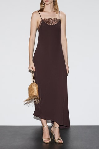 Robe longue - Marron foncé