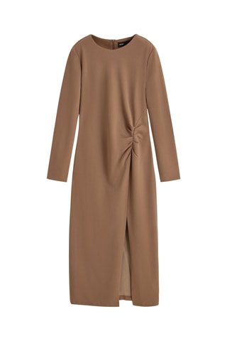 Robe midi - Marron