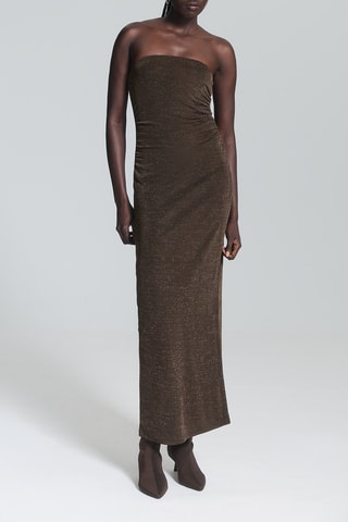 Robe bustier - Marron foncé