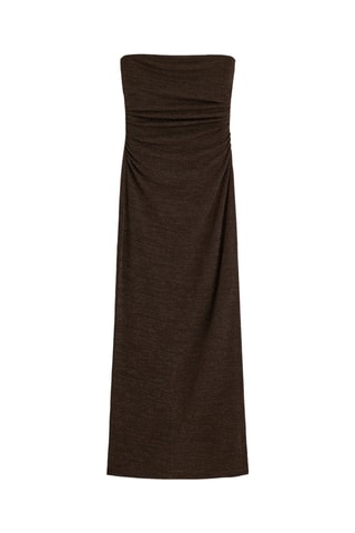Robe bustier - Marron foncé